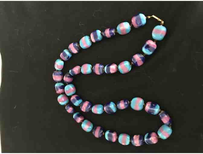Kenyan handcrafted ceramic bead necklace