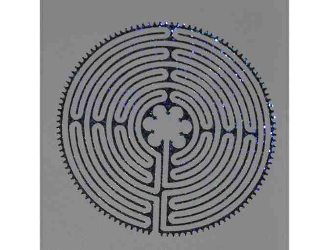 Chartres Labyrinth Vinyl Decal - Confetti