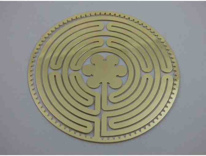 Labyrinth 18K Gold Plated Healing Grid