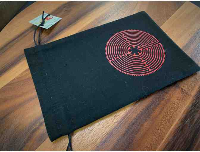 Labyrinth Gift Bag: Black & Red