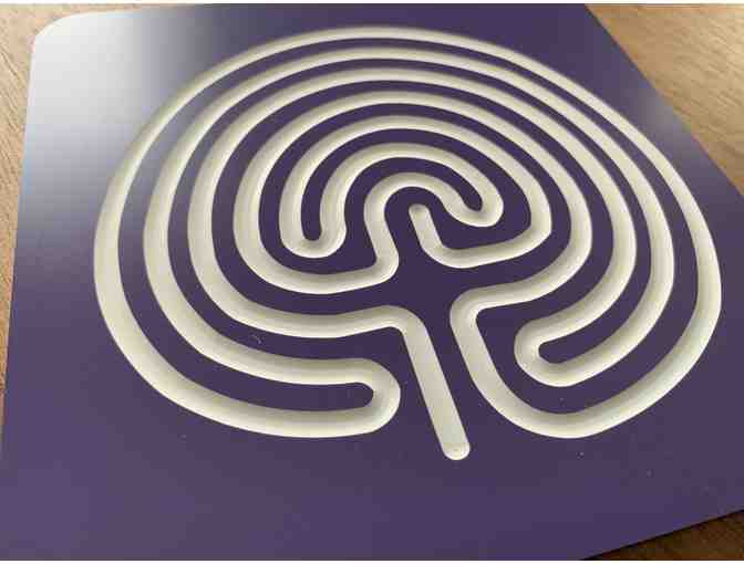 Acrylic Classical Labyrinth (Purple) with Unique Magnet Set