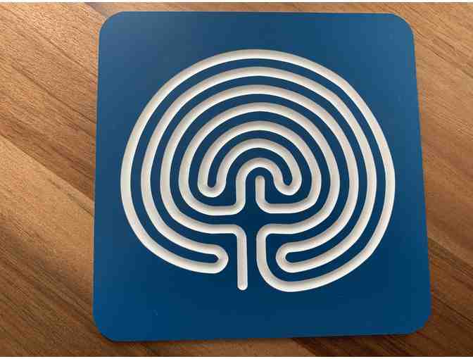 Acrylic Classical Labyrinth (Blue) with Unique Magnet Set