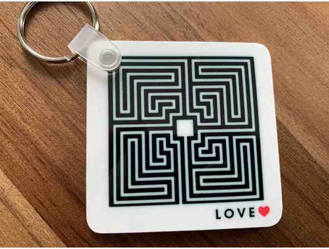 Dual Sided Labyrinth Keychain #1