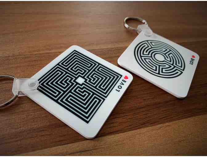 Dual Sided Labyrinth Keychain #1