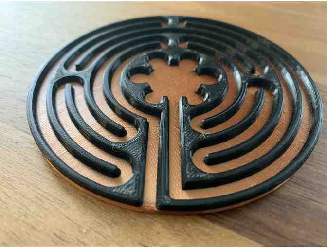 3D Chartres Labyrinth (Bronze & Black)