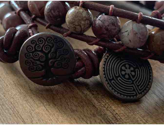 Bracelet - Featuring the Chartres Labyrinth & Tree of Life