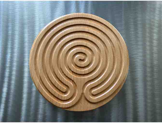 Chakravyuha Labyrinth in Hardwood (10'')
