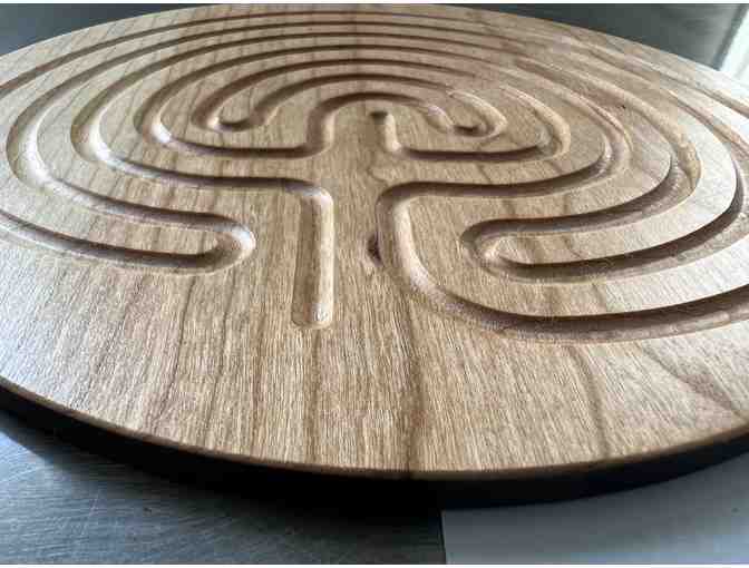 Classical Labyrinth in Real Cherry Wood | 7 inch