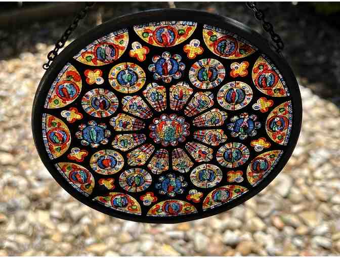 Hand Painted Chartres 'Rosace Sud'