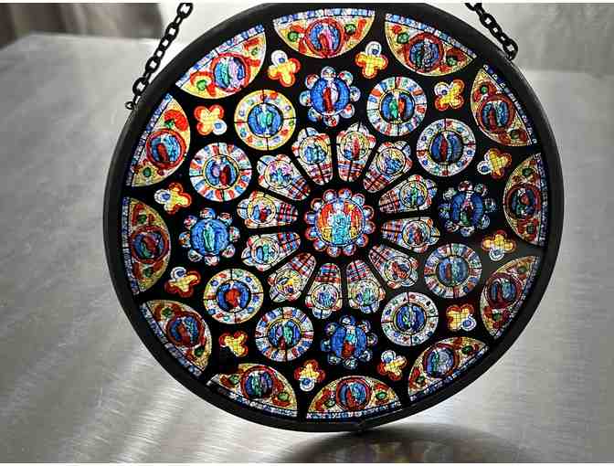 Hand Painted Chartres 'Rosace Sud'