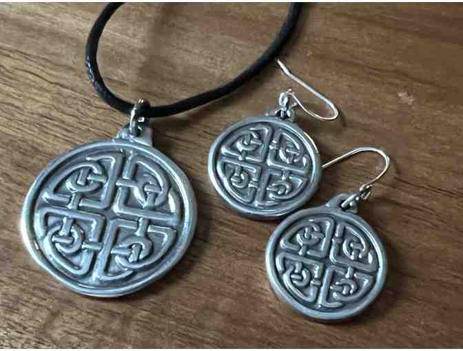 Celtic Harmony Knot Necklace & Earring Set
