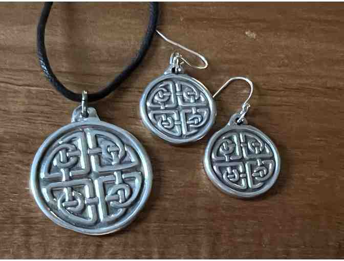 Celtic Harmony Knot Necklace & Earring Set