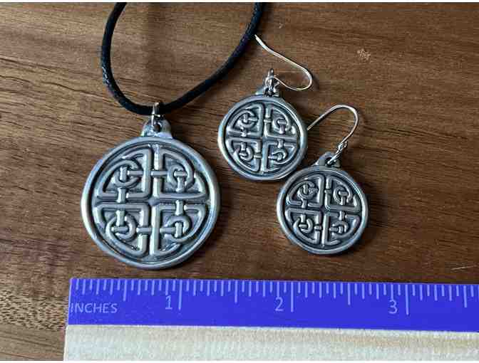 Celtic Harmony Knot Necklace & Earring Set