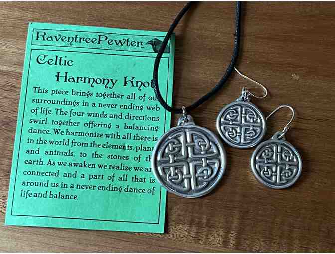 Celtic Harmony Knot Necklace & Earring Set
