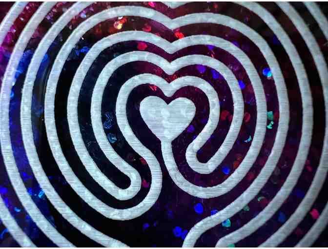 Radiant Heart of Peace Labyrinth Pendant