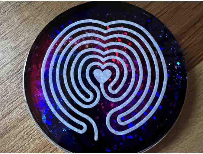 Radiant Heart of Peace Labyrinth Pendant