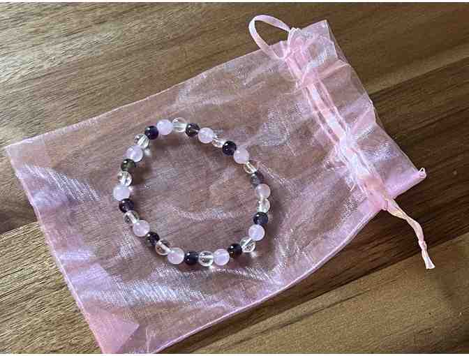 Quartz, Amethyst & Rose Quartz Bracelet
