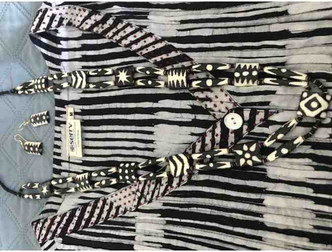 Necklace, Earrings and Blouse set