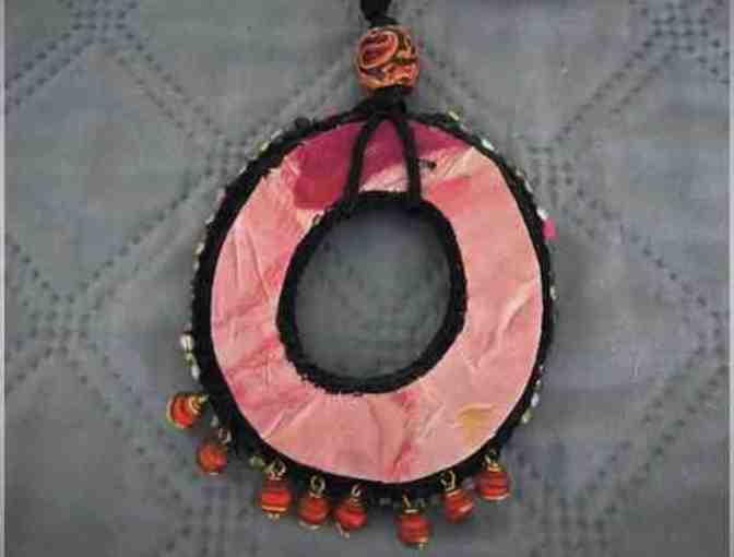 Circle Fabric Necklace