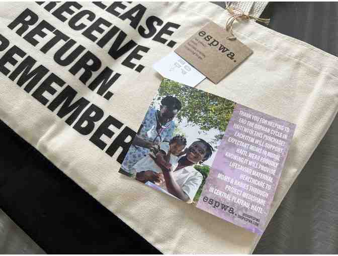 CUSTOM Tote: Release. Receive. Return. Remember