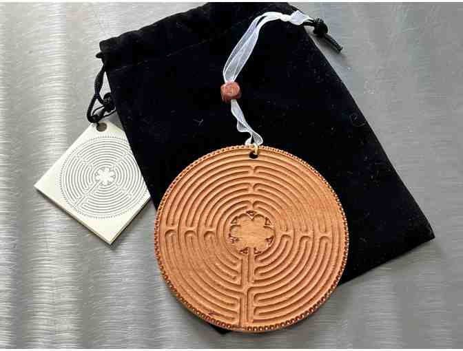 Chartres Labyrinth Wooden Ornament