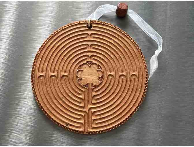 Chartres Labyrinth Wooden Ornament