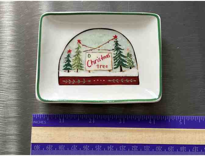 Christmas Tree Stoneware Plate
