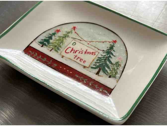 Christmas Tree Stoneware Plate