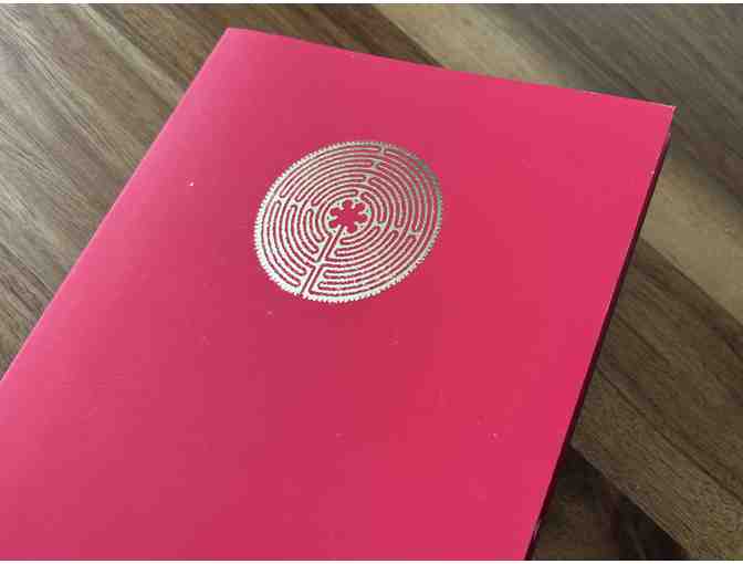 Chartres Labyrinth Adorned Journal | RED