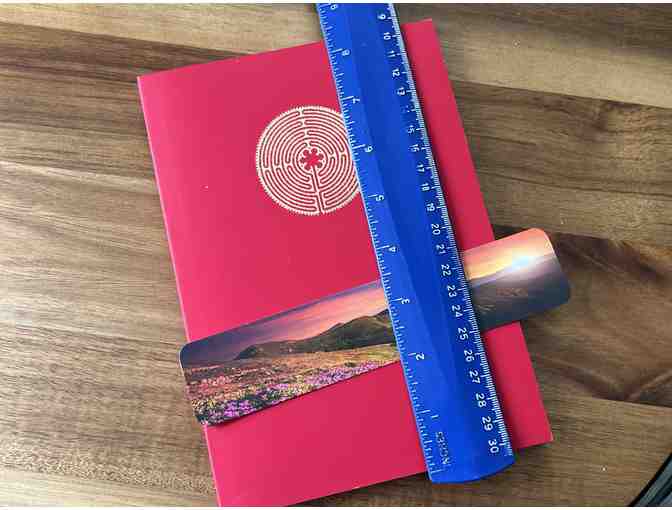 Chartres Labyrinth Adorned Journal | RED