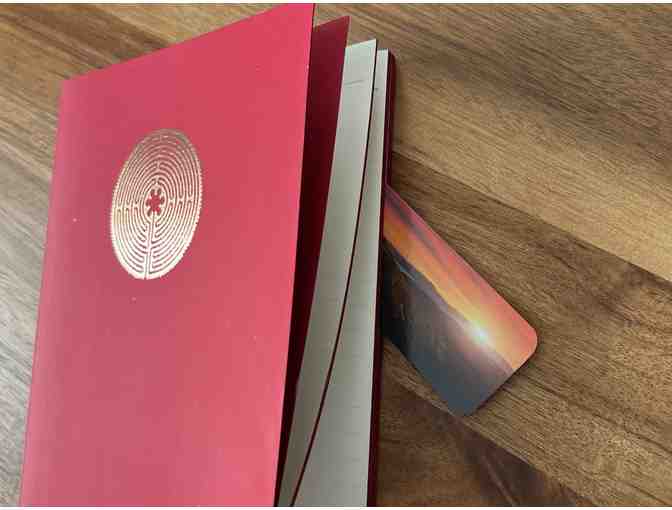 Chartres Labyrinth Adorned Journal | RED