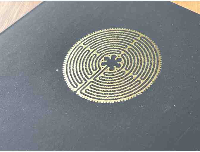 Chartres Labyrinth Adorned Journal | BLACK
