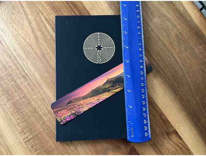 Chartres Labyrinth Adorned Journal | BLACK