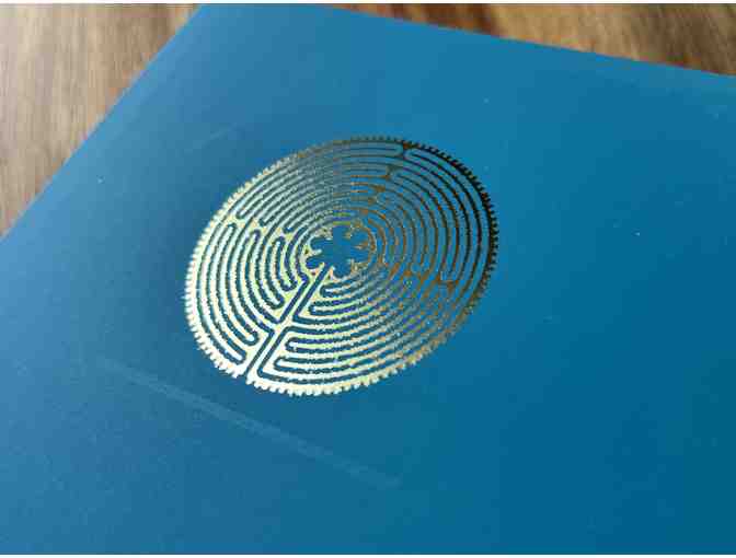 Chartres Labyrinth Adorned Journal | TEAL