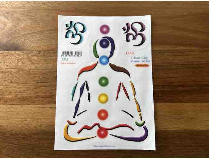 Window Static Clings: Chakra Meditation