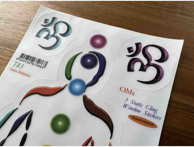 Window Static Clings: Chakra Meditation