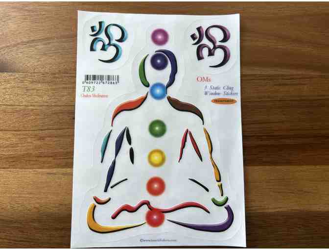 Window Static Clings: Chakra Meditation