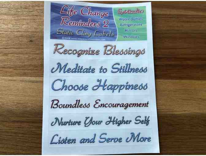 Window Static Clings: Wise Words