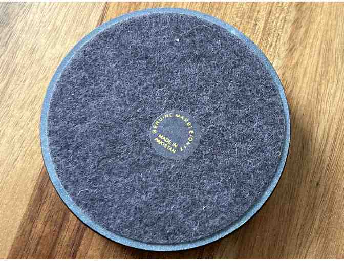 Onyx Paperweight with Etched Labyrinth