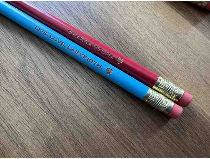 Rainbow 6-Pencil Sets | 5 Labyrinth Types + 1 Live. Love. Labyrinth.