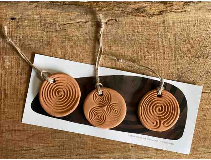 Handmade Clay Ancient Symbols | Set of 3 Air Fresheners