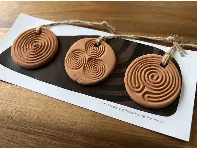 Handmade Clay Ancient Symbols | Set of 3 Air Fresheners