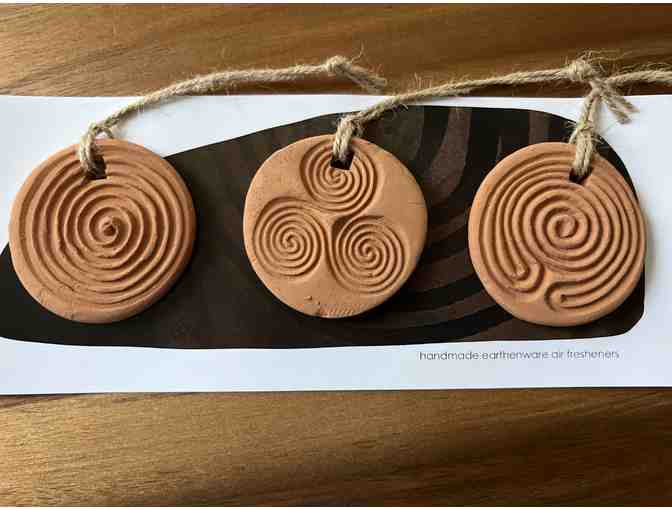 Handmade Clay Ancient Symbols | Set of 3 Air Fresheners