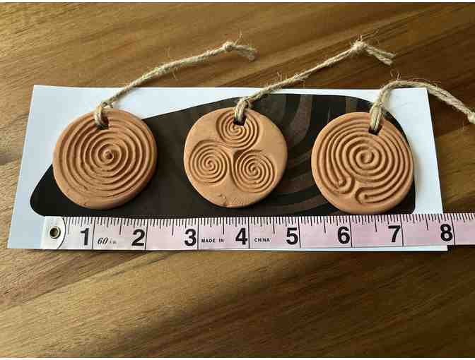 Handmade Clay Ancient Symbols | Set of 3 Air Fresheners