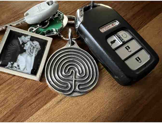 Dual Sided Labyrinth Keychain | Classical & Chartres