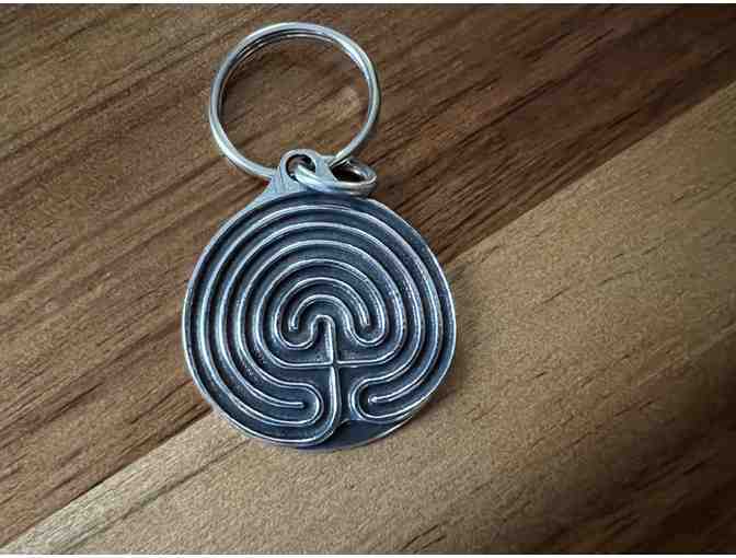Dual Sided Labyrinth Keychain | Classical & Chartres