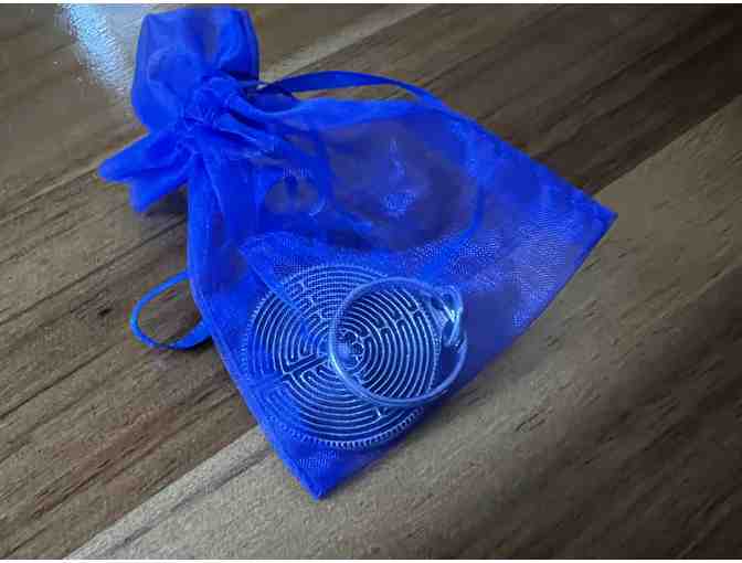 Dual Sided Labyrinth Keychain | Classical & Chartres