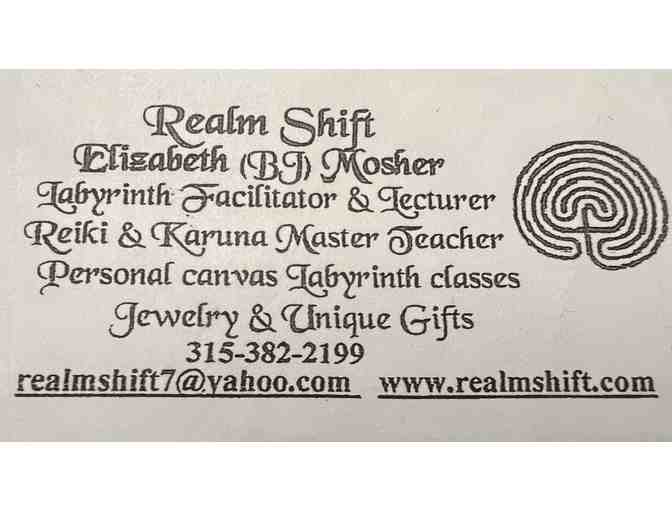 Labyrinth Sterling Silver Adjustable Bracelet