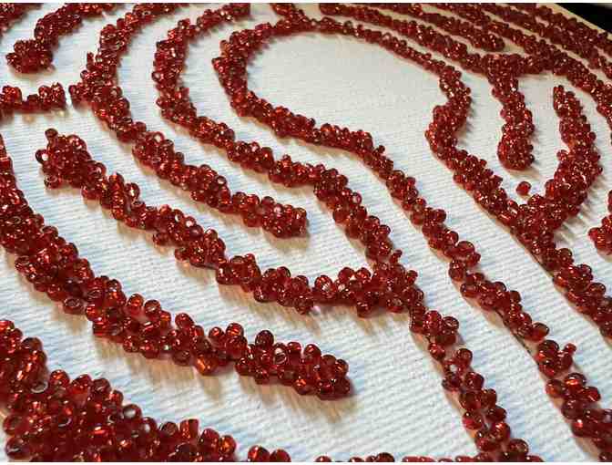 Calling All Crafters - Glass Seed Bead Labyrinth Kit | Red & Blue