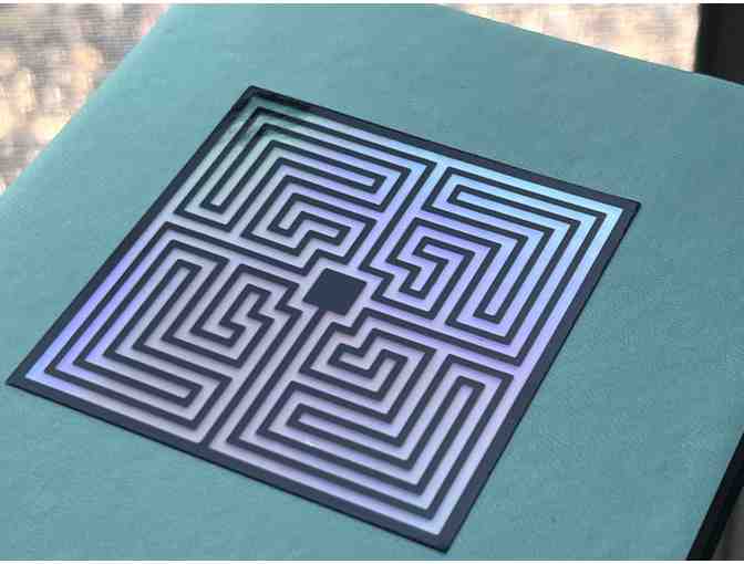 Soft-Covered Journal | Teal with Holographic Labyrinth